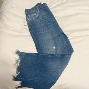 FREE PEOPLE Maggie Straight Jeans NWT 27 Blue